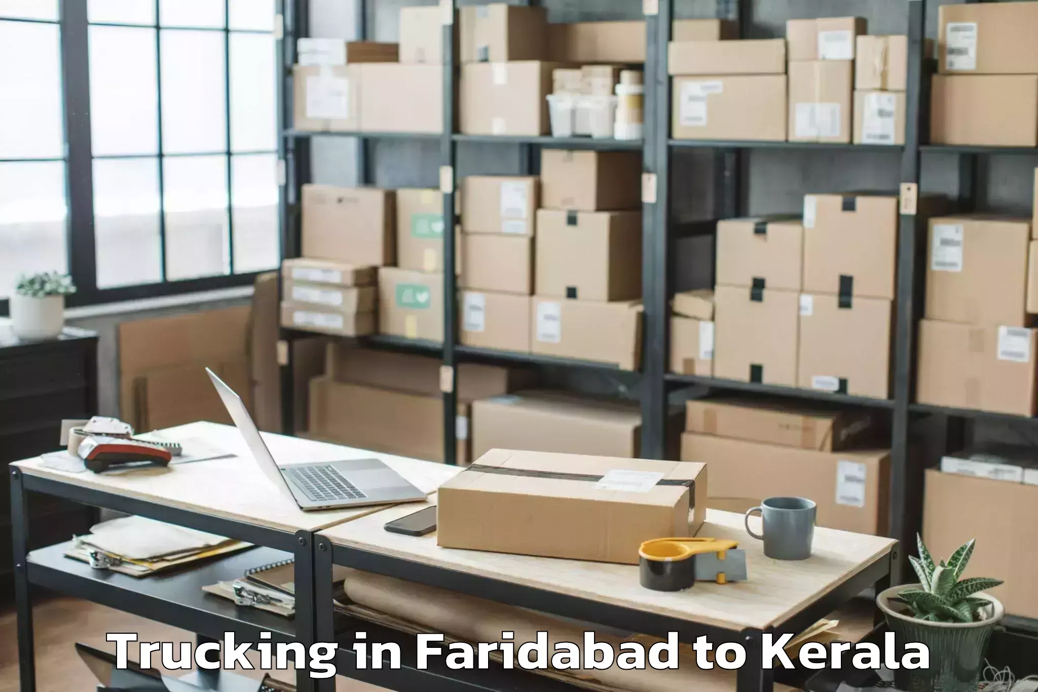 Discover Faridabad to Vadakkencherry Trucking